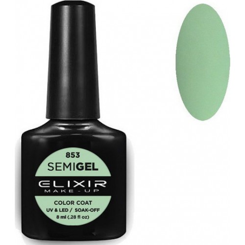 Elixir Semi Gel (Ημιμόνιμο βερνίκι) - 853 (Eton Blue) 8ml