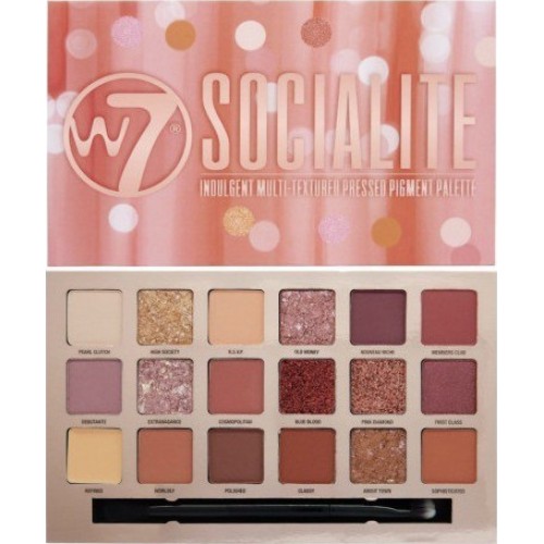 W7 Cosmetics Socialite Eyeshadow Palette 17gr
