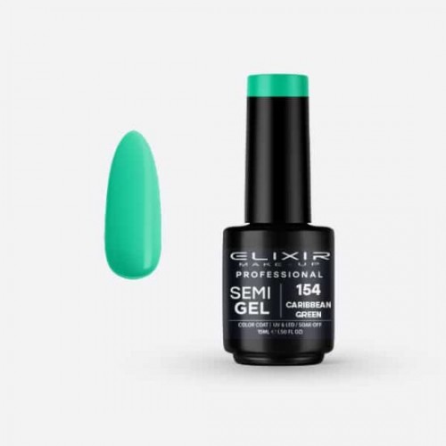Elixir Make-Up Semi Gel 154 Caribbean Green 15ml