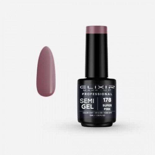 Elixir Make-Up Semi Gel 178 Super Pink 15ml