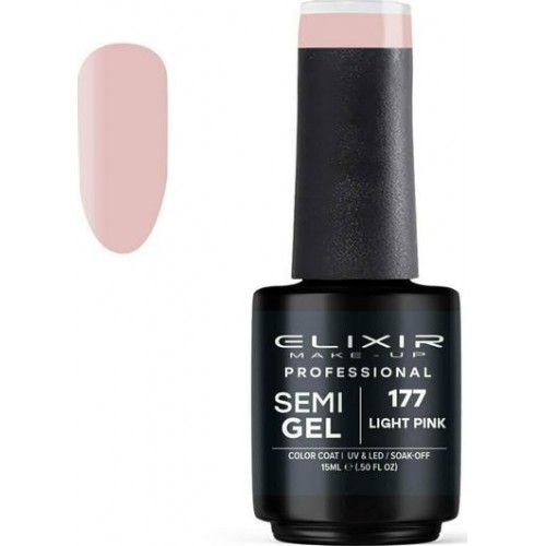 Elixir Make-Up Semi Gel 177 Light Pink 15ml