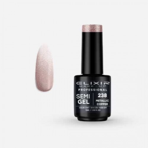 Elixir Make-Up Semi Gel 238 Metallic Copper 15ml