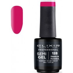 Elixir Make-Up Semi Gel 128 Fashion Fuchsia 15ml