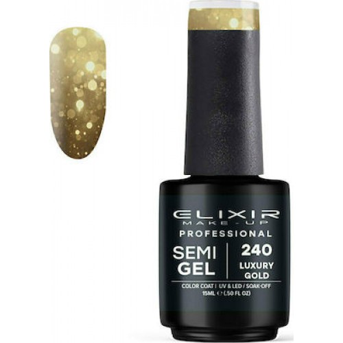 Elixir Make-Up Semi Gel 240 Luxury Gold 15ml