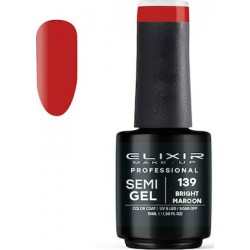 Elixir Make-Up Semi Gel 139 Bright Maroon 15ml