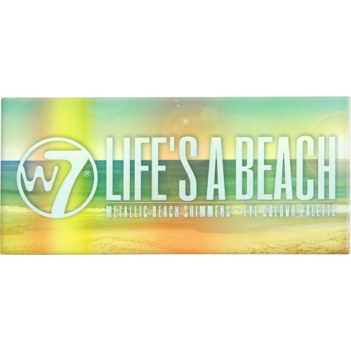 W7 Cosmetics Life's a Beach Metallic Shimmers Eye Colour Palette 9.6gr