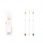 Cosmofan Πινέλα Διακόσμησης Νυχιών Σετ 3 τμχ. 18 cm 