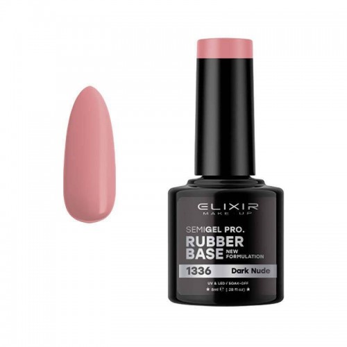 Elixir Make Up Semigel Rubber Base Candy Rose 1335 8ml