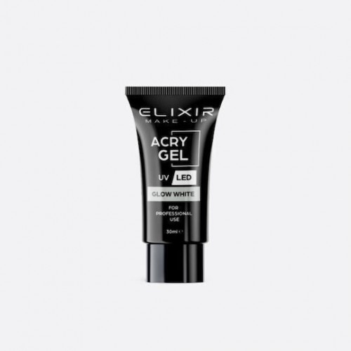 Elixir Make-Up Acrygel Νυχιών 709 Glow White 30ml