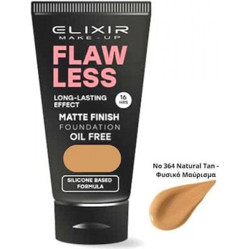 Elixir Make Up Matte Finish Foundation 364 Natural Tan 30ml