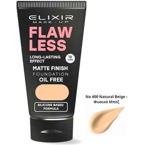 Elixir Make Up Matte Finish Foundation No 400 Natural Beige 30ml