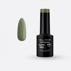 Elixir Ημιμόνιμο Βερνίκι Νυχιών Semi Gel 670 Olive 5ml
