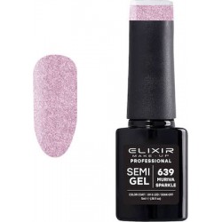 Elixir Ημιμόνιμο Βερνίκι Νυχιών Semi Gel 639 Muriva Sparkel 5ml