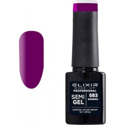 Elixir Ημιμόνιμο Βερνίκι Νυχιών Semi Gel 583 Sangria 5ml