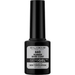 Elixir Make Up Semi Gel 660 Rubber Base Coat για Ημιμόνιμο Βερνίκι Νυχιών 5ml
