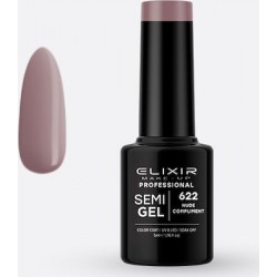 Elixir Ημιμόνιμο Βερνίκι Νυχιών Semi Gel 622 Nude Compliment 5ml
