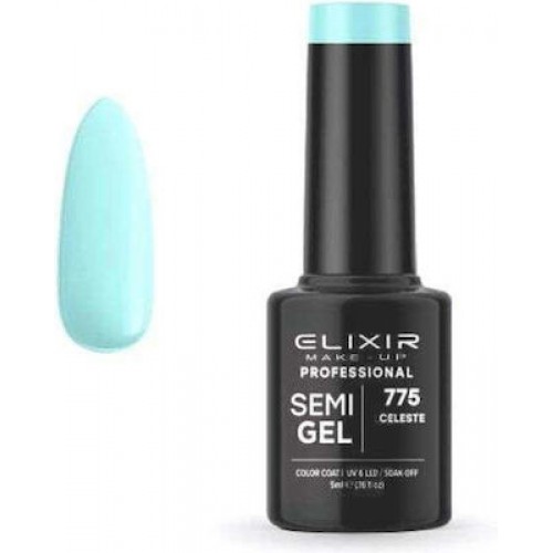 Elixir Make-Up Semi Gel Ημιμόνιμο Βερνίκι Νυχιών 775 Celeste 5ml