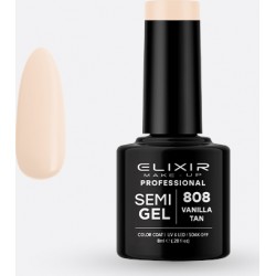 Elixir Semi Gel (Ημιμόνιμο βερνίκι) - 808 (Vanilla Tan) 8ml  