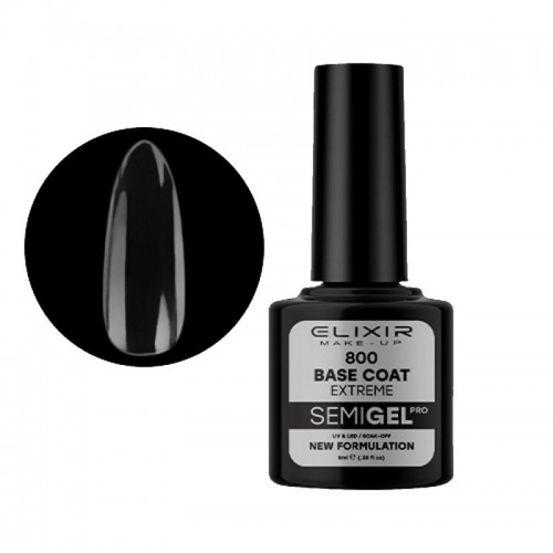 Elixir Semi Gel (Ημιμόνιμο βερνίκι) - 800 (Base Coat) 8ml 