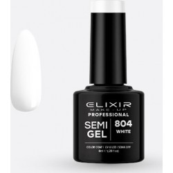 Elixir Semi Gel (Ημιμόνιμο βερνίκι) - 804 (White) 8ml  