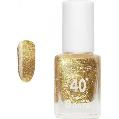 Elixir Make Up Βερνίκι Νυχιών Up To 8 Days #438 (Queen Gold)13ml