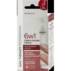 Eveline Nail Therapy Care & Colour French 6 σε 1, Nude, 12 ml