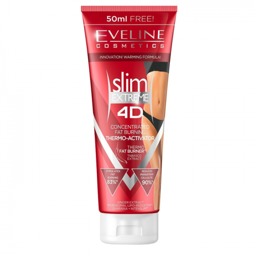 Eveline Cosmetics, Slim Extreme 4D, Concentrated Fat Burning Thermo-Activator 250 ml