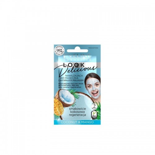 Eveline Look Delicious Coconut & mango Μάσκα Προσώπου για Ενυδάτωση 10ml