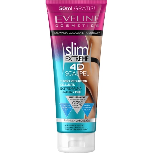 Eveline Cosmetics Slim Extreme 4D Scalpel Turbo Cellulite Reducer Extreme Therapy 7 Days 250ml