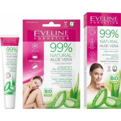 Eveline Cosmetics 99% Natural Aloe Set Depilation Face,Chin + Post Depilation Soothing Gel