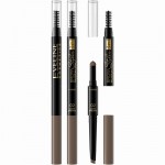 Eveline Brow Styler Multifunction 3in1 Triangular Automatic Pencil 02 Dark Brown