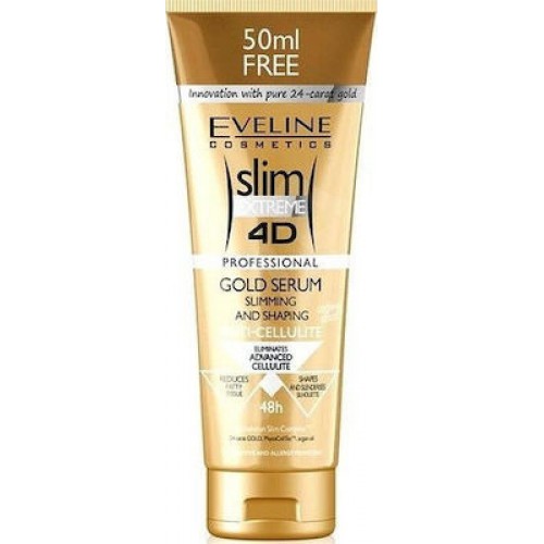 Eveline Cosmetics Slim Extreme 4D Serum για Αδυνάτισμα Σώματος Gold 250ml