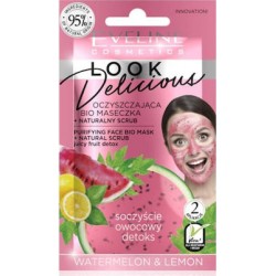 Eveline Μάσκα Προσώπου για Καθαρισμό Look Delicious Watermelon & Lemon 10ml