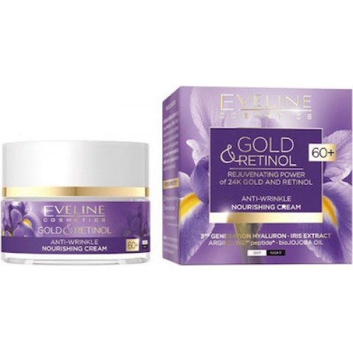 EVELINE Gold&Retinol Anti-wrinkle Nourishing Cream 60+ 50ml
