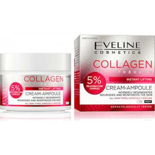 Eveline Cosmetics Collagen Therapy Instant Lifting Αντιγηραντική & Συσφικτική Κρέμα Προσώπου με Κολλαγόνο 50ml