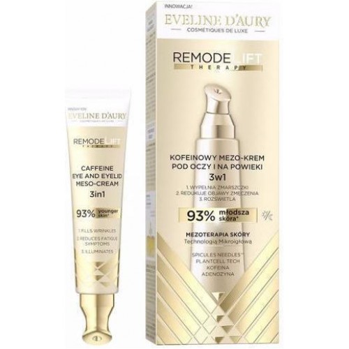 Eveline D'Aury Remodelift Therapy Caffeine Eye and Eyelid Meso-Cream 3 in 1 50ml