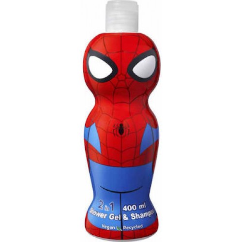 Air-Val International Βιολογικό Παιδικό Αφρόλουτρο & Σαμπουάν "Spiderman" σε Μορφή Gel 400ml