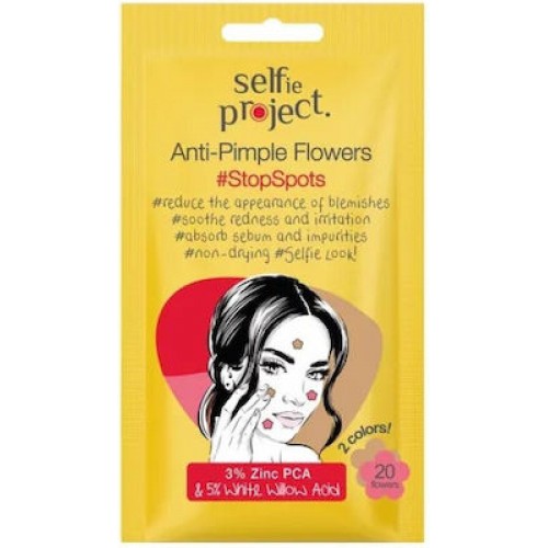 Fabco Cosmetics Selfie Project Anti-pimple Patches  για την Ακμή σε Σχήμα Λουλουδιού, 20τμχ