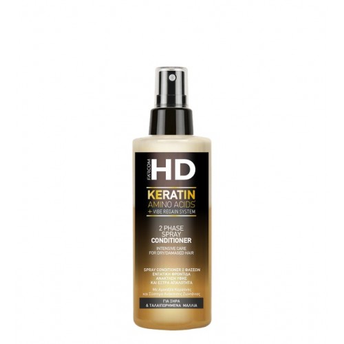 Farcom HD Keratin Amino Acids Leave In Conditioner Αναδόμησης/θρέψης 150ml