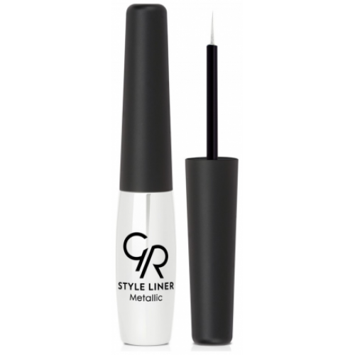 Golden Rose Style Liner Metallic Metallic Πινέλο Eye Liner 07 6.5ml