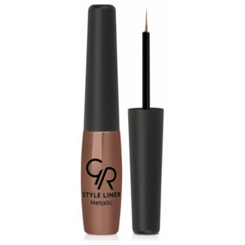 Golden Rose Style Liner Metallic Metallic Πινέλο Eye Liner 06 6.5ml