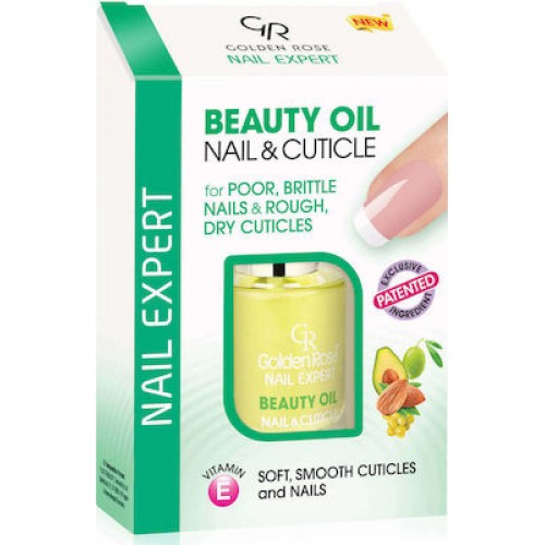 Golden Rose Beauty Λαδάκι με Βιταμίνες για Επωνύχια με Πινέλο 11ml