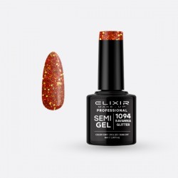 Elixir Ημιμόνιμο Βερνίκι Νυχιών Semi Gel 1094 Savanna Glitter 8ml