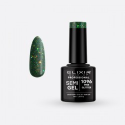 Elixir Ημιμόνιμο Βερνίκι Νυχιών Semi Gel 1096 Pine Glitter 8ml