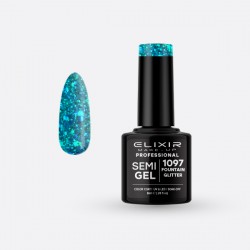 Elixir Ημιμόνιμο Βερνίκι Νυχιών Semi Gel 1097 Fountain Glitter 8ml