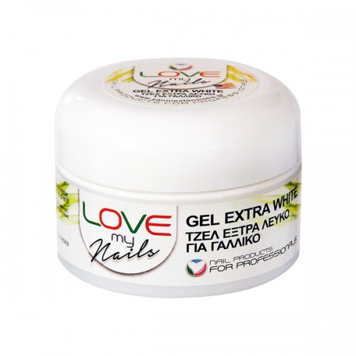 LOVE MY NAILS GEL ΝΥΧΙΩΝ (EXTRA WHITE)-15gr 