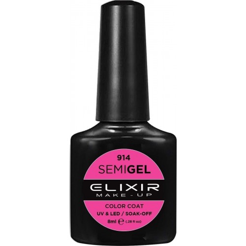 Elixir Semi Gel (Ημιμόνιμο βερνίκι) - 914 (Antique Pink) 8ml