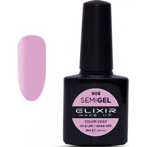 Elixir Semi Gel (Ημιμόνιμο βερνίκι) - 908 (Orchid) 8ml