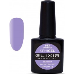 Elixir Semi Gel (Ημιμόνιμο βερνίκι) - 933 (Lavender) 8ml