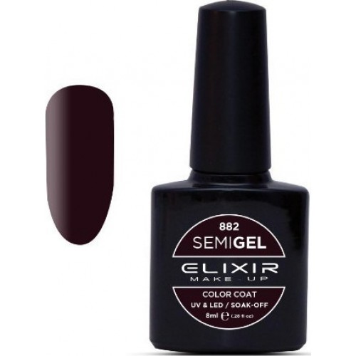 Elixir Semi Gel (Ημιμόνιμο βερνίκι) - 882 (Wine) 8ml 